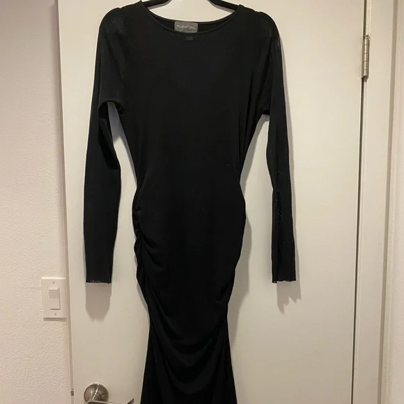knee length dresses for ladies Starry Eyed Sequin Star Mesh Maxi